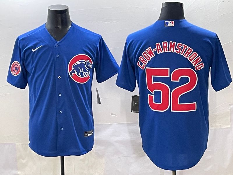 Men 2025 Chicago Cubs #52 Crow-Armstrong Blue Game Nike MLB Jersey style 5->chicago cubs->MLB Jersey